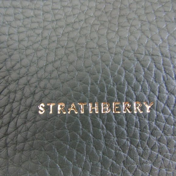 Strathberry Lana Midi Bucket Bag Bottle Green Never Used - Picture 9 of 10